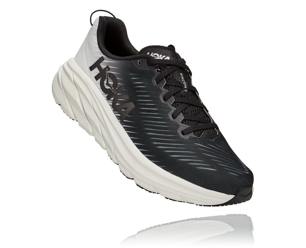 Hoka One One Rincon 3 Moški Road Tekaški Čevlji Črna / Bela SI-526718L
